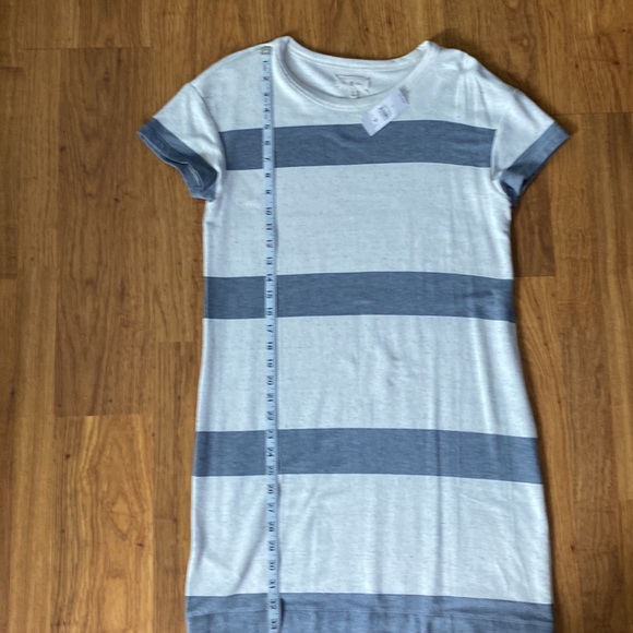 BNWT LOFT LOU & GREY striped shirt sleeve dress - Picture 10 of 12